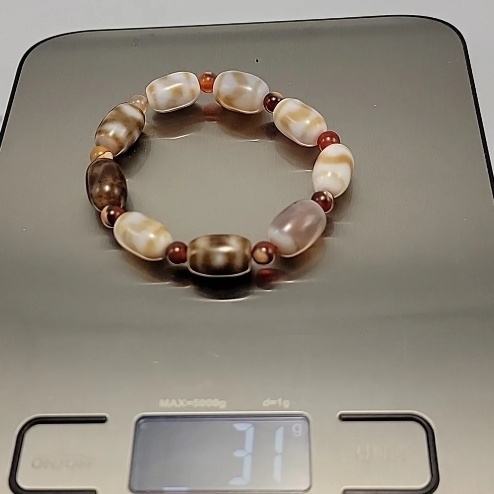 11*16mm Natural Gobi Agate Eyes Agate/stone Madagascar Beads Bracelet